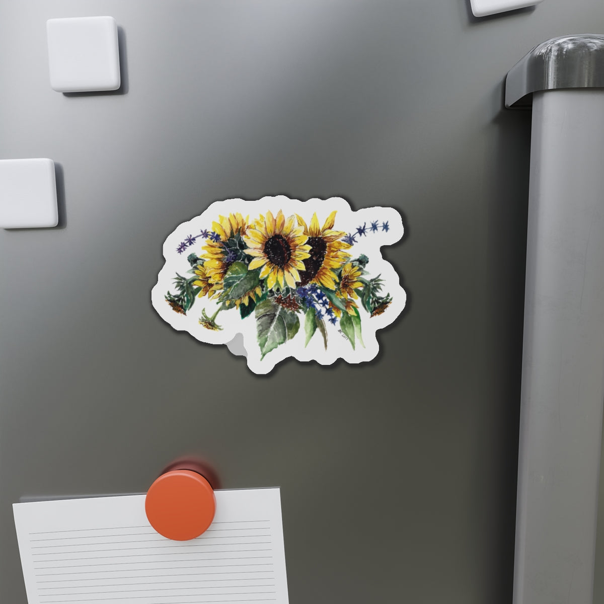 Sunflower Bouquet Die-Cut Magnets