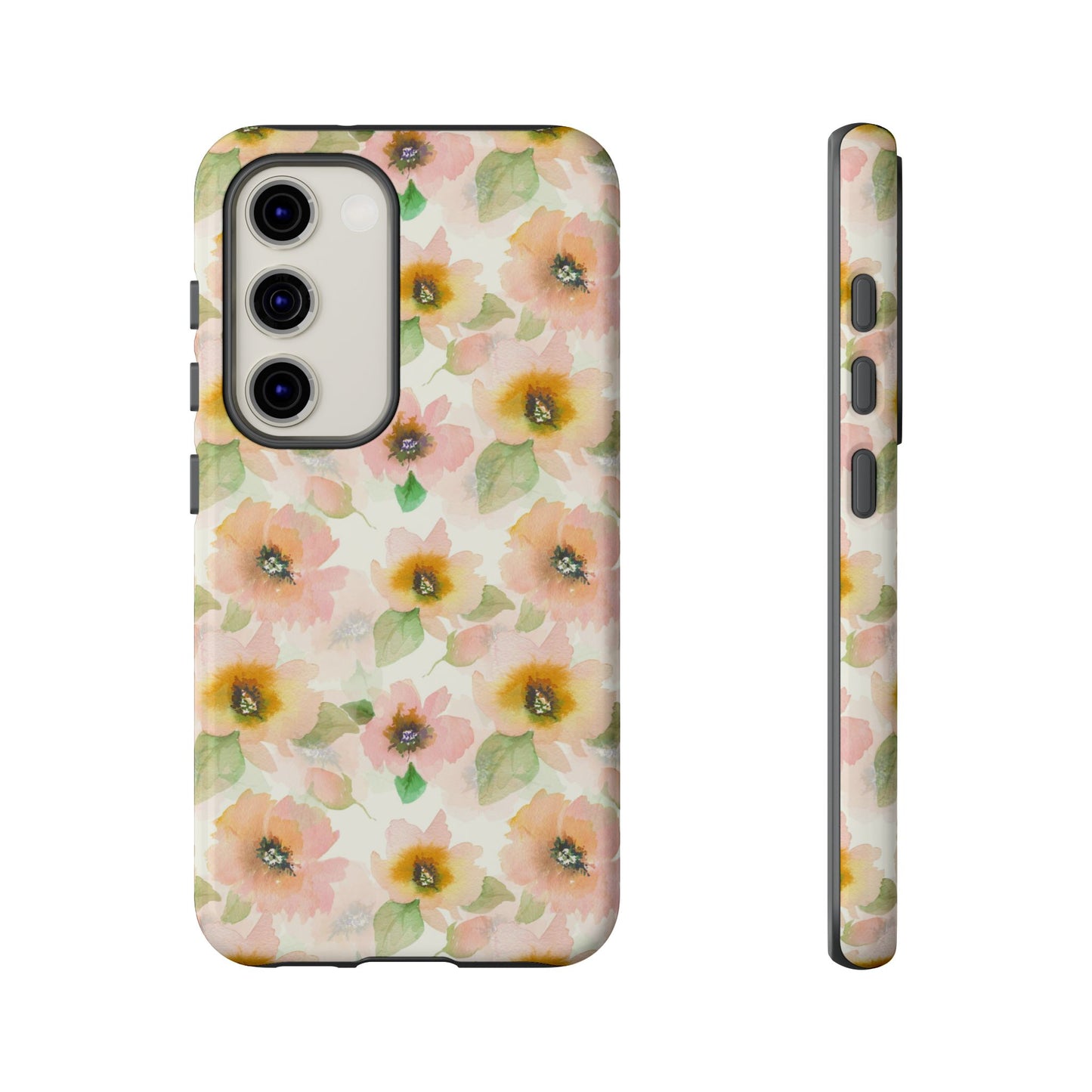 Soft Floral Pattern Tough Phone Cases