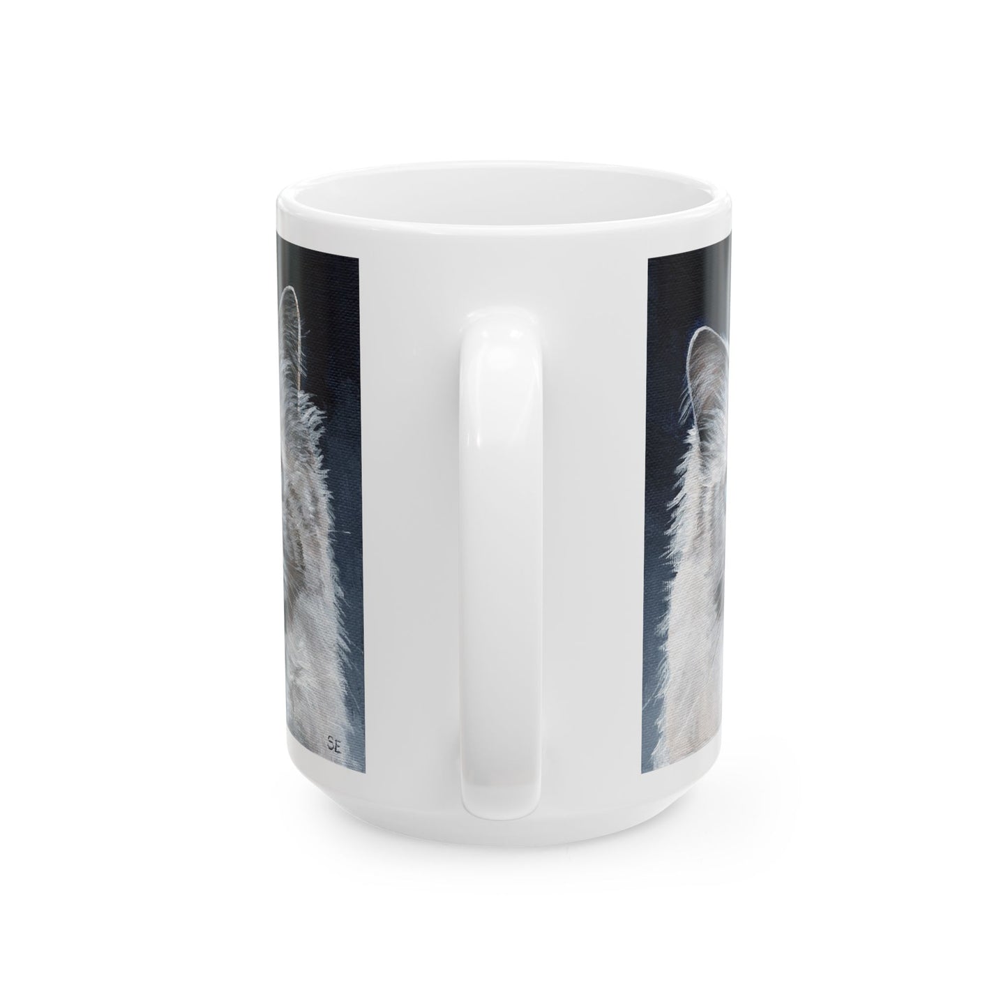 Ragdoll Cat Ceramic Mug — Blue-Eyed Cat Portrait Coffee Cup (11oz & 15oz)