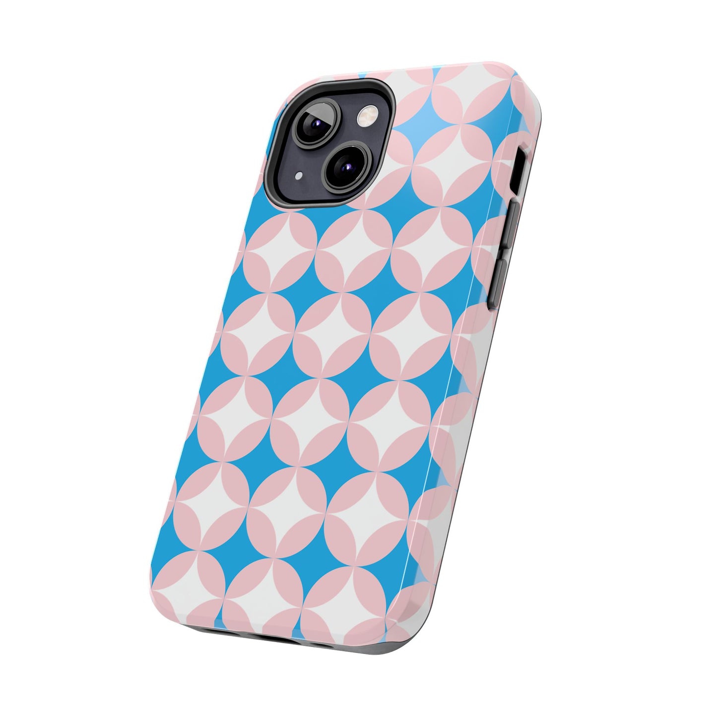 1950s Vintage Circle and Diamond Pattern Tough iPhone Cases