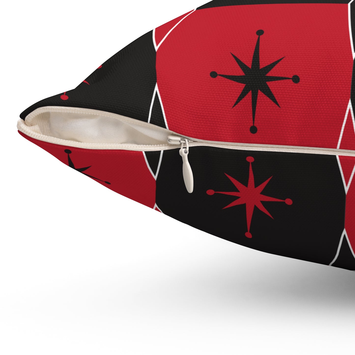 Mid-Century Star Geometric Throw Pillow