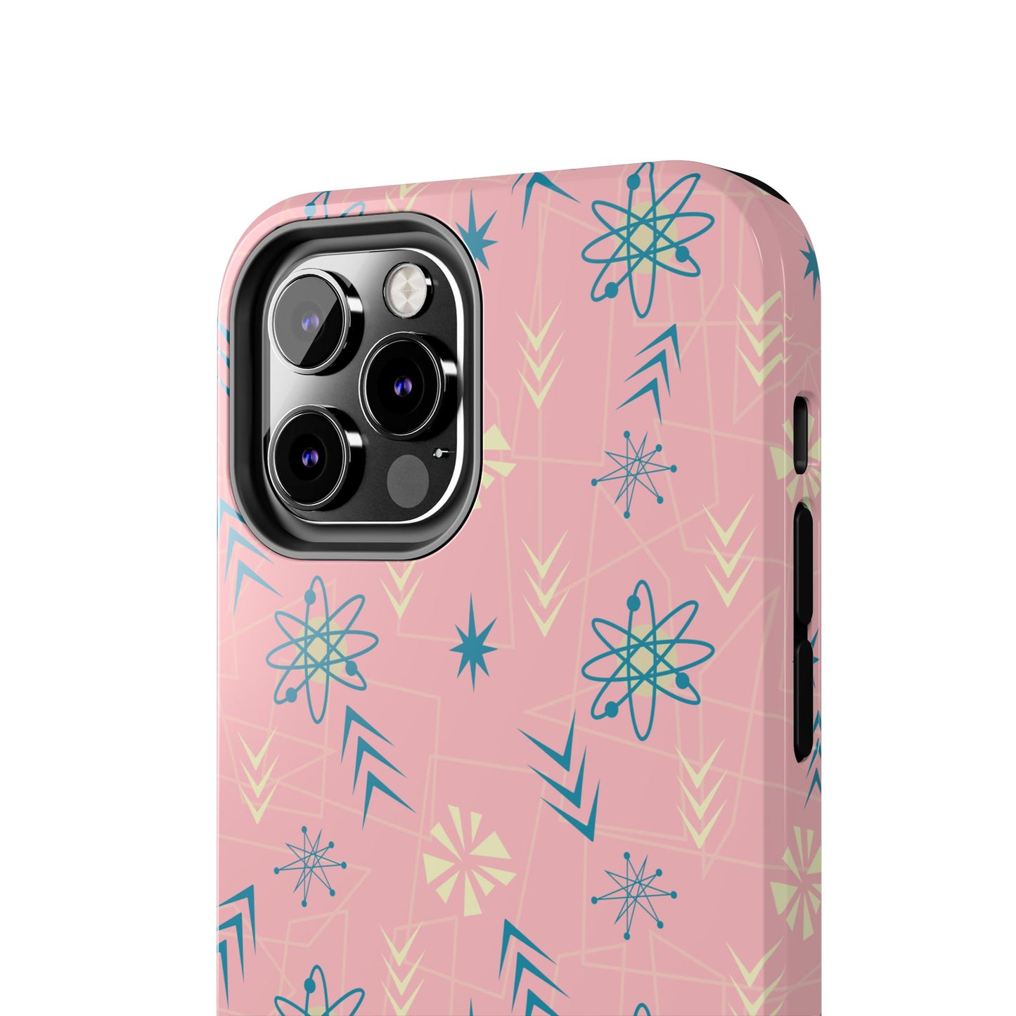 1950s Atomic Age Retro Tough iPhone Case in Pink