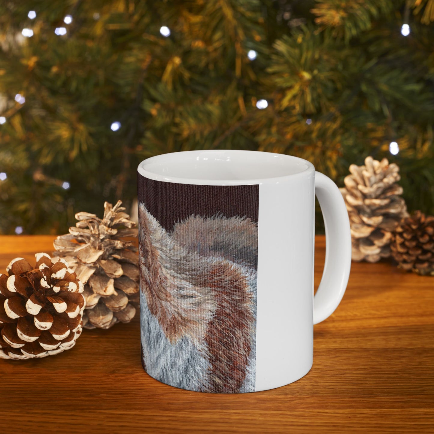 Fox Portrait Ceramic Mug — Rustic Woodland Coffee Cup (11oz & 15oz)