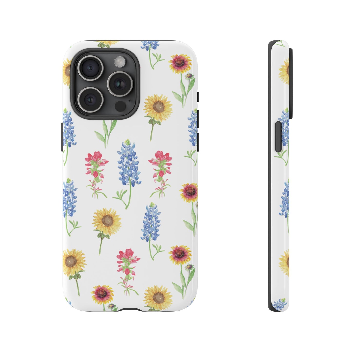 Texas Wildflower Pattern Tough Phone Cases