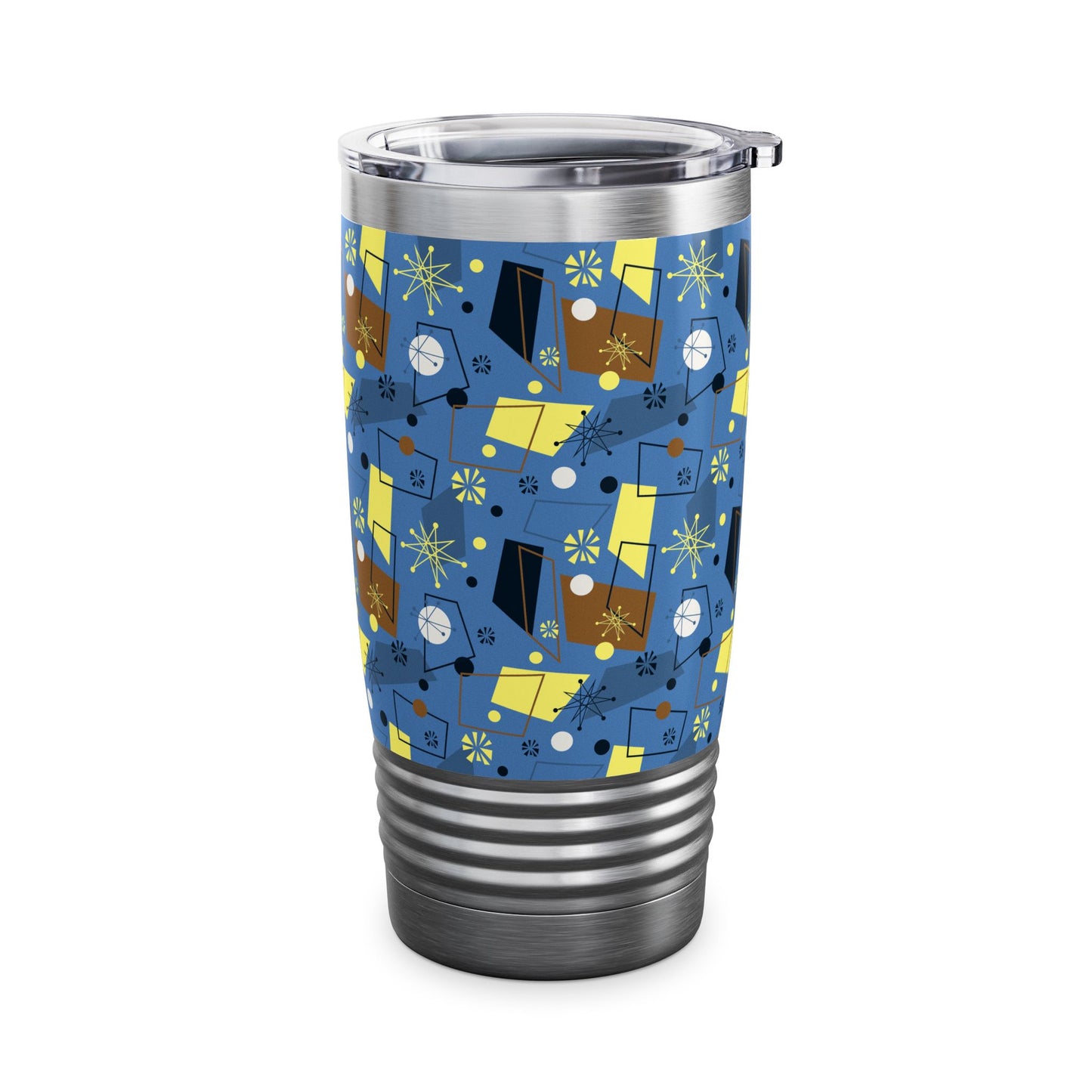 20oz Ringneck Tumbler — Mid-Century Retro Atomic Pattern