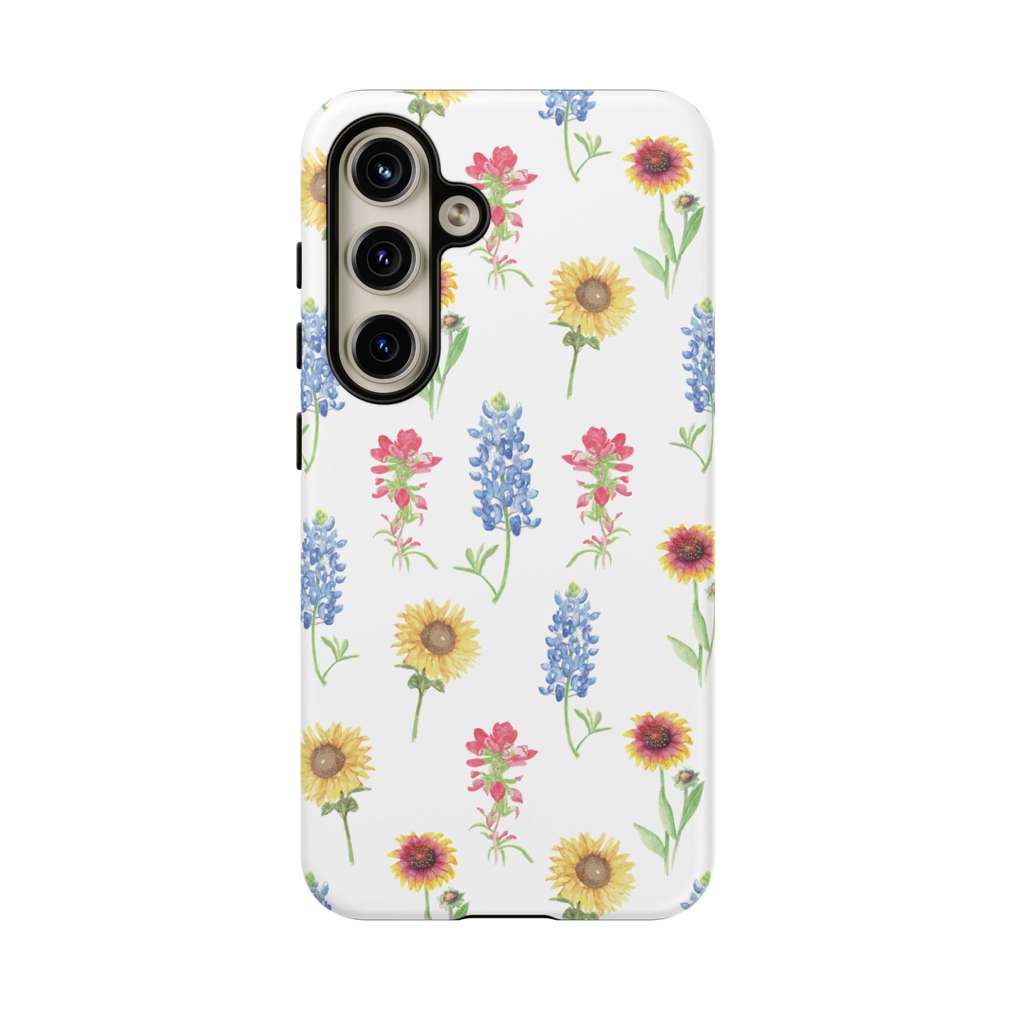 Texas Wildflower Pattern Tough Phone Cases