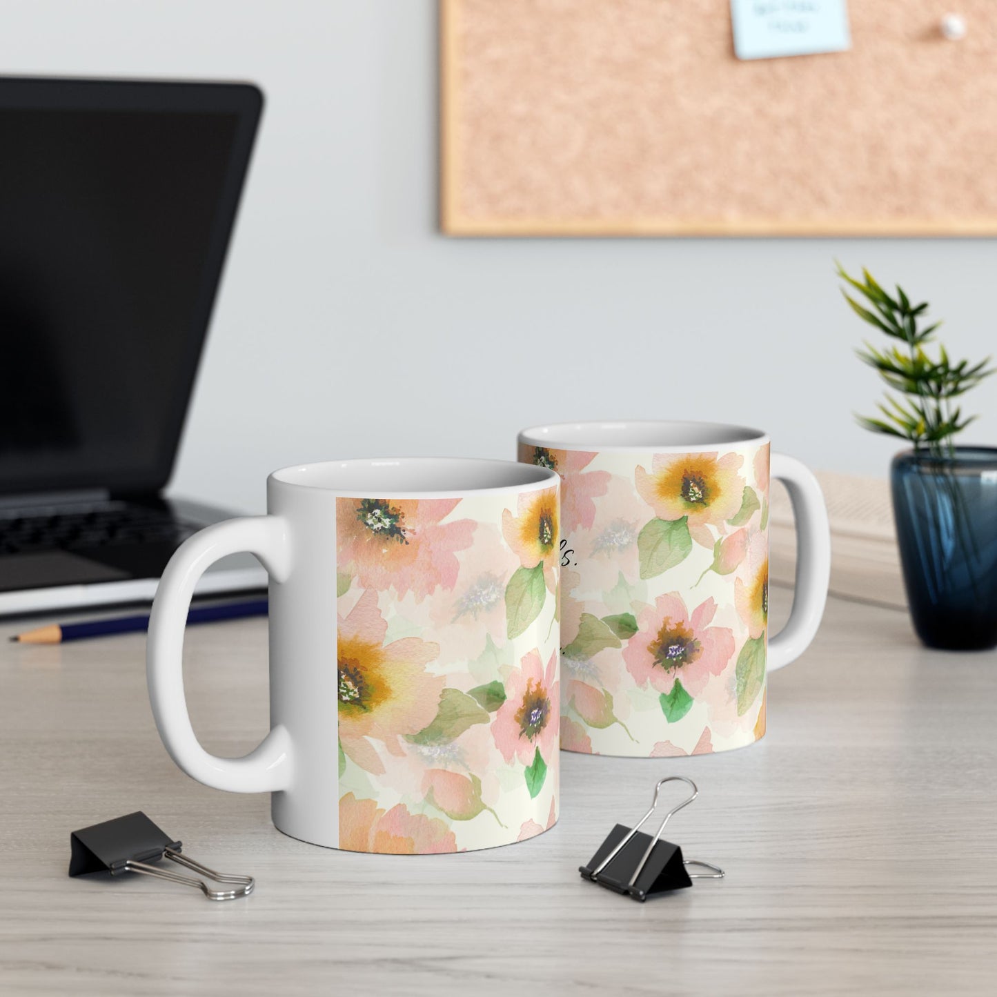World's Best Mom Floral Ceramic Mug — Mother's Day Gift (11oz & 15oz)