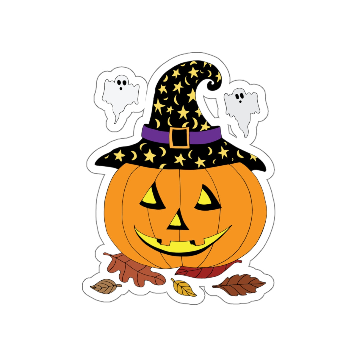 Halloween Jack O' Lantern Kiss-Cut Stickers