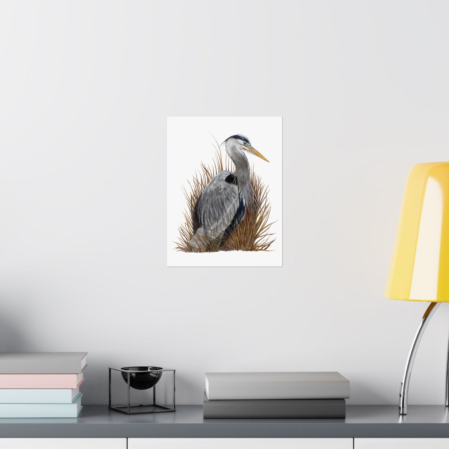 Great Blue Heron Matte Vertical Posters