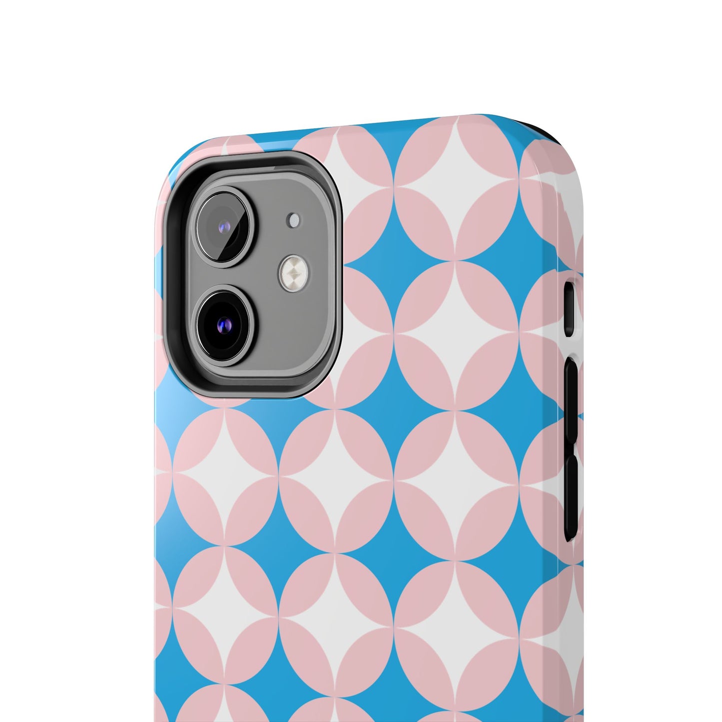 1950s Vintage Circle and Diamond Pattern Tough iPhone Cases