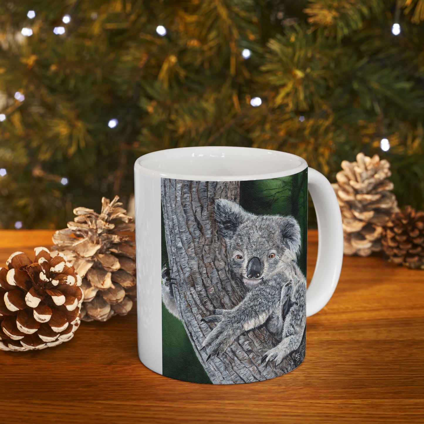 Koala Ceramic Mug — Cute Koala Coffee Cup (11oz, 15oz)