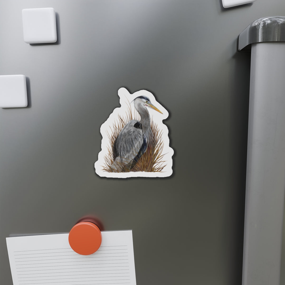 Great Blue Heron Die-Cut Magnets