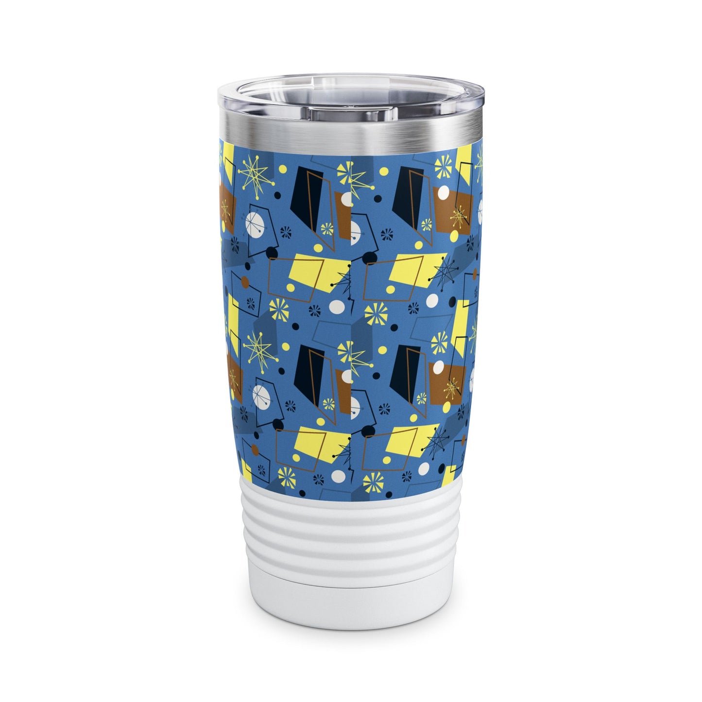 20oz Ringneck Tumbler — Mid-Century Retro Atomic Pattern
