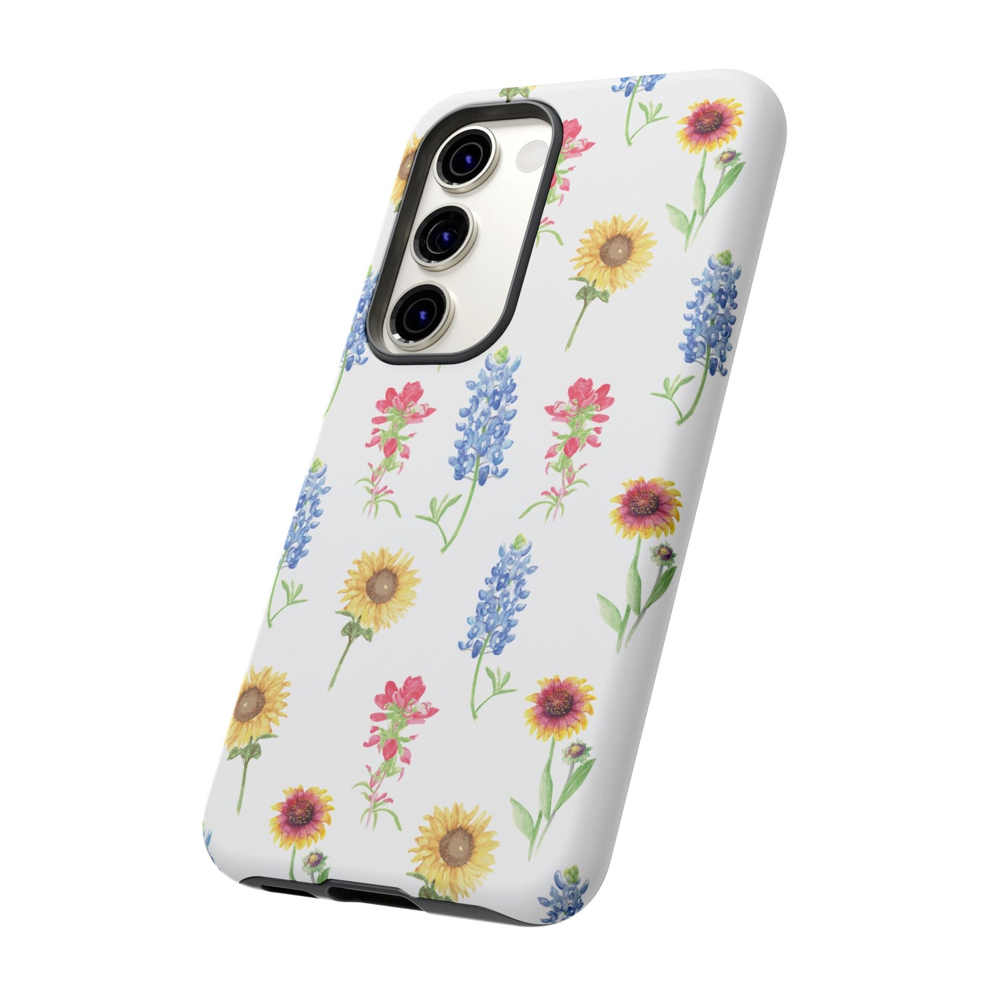 Texas Wildflower Pattern Tough Phone Cases