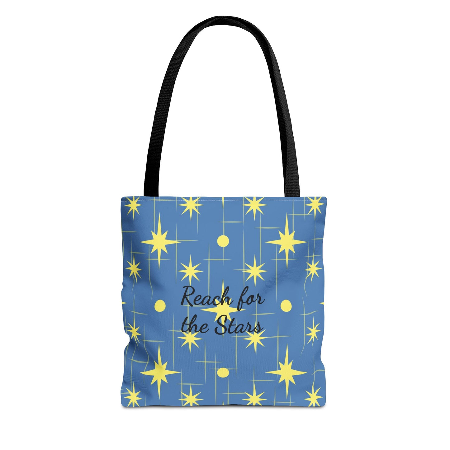 Reach for the Stars Tote Bag — Inspirational Star Pattern All-Over Print