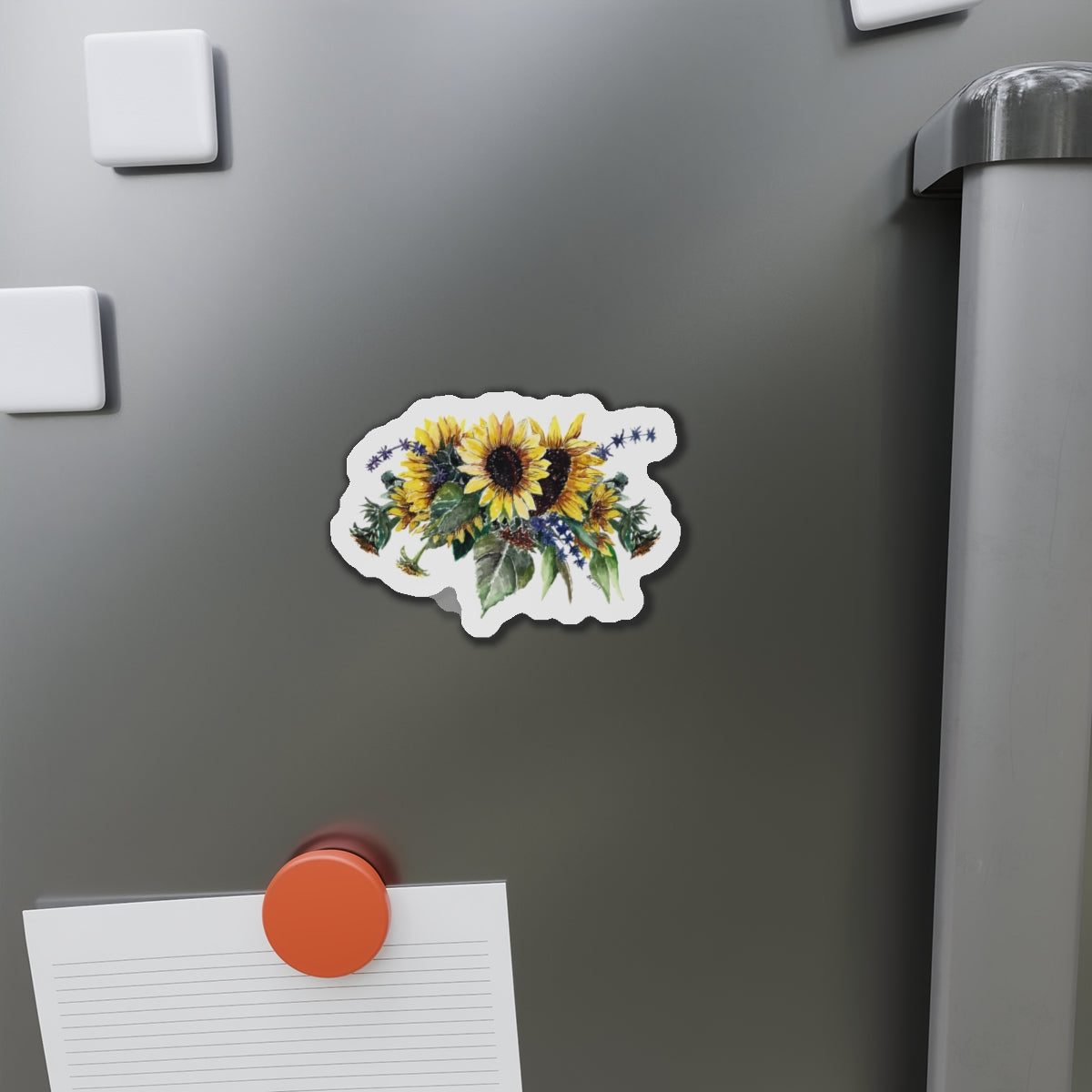 Sunflower Bouquet Die-Cut Magnets