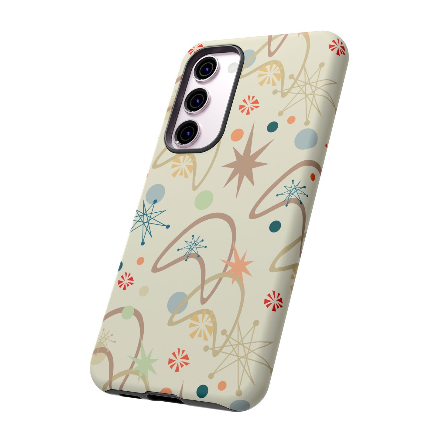 1950s Atomic Retro in Beige Tough Phone Cases