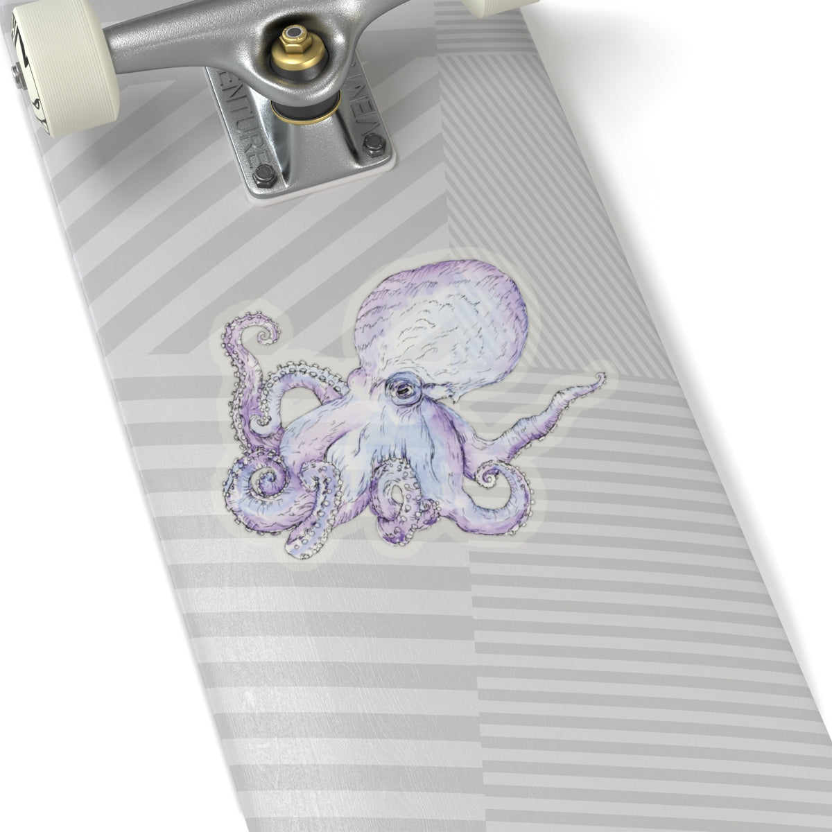 Ink and Wash Octopus Kiss-Cut Stickers