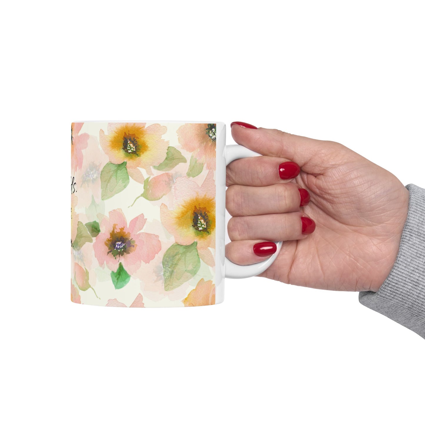 World's Best Mom Floral Ceramic Mug — Mother's Day Gift (11oz & 15oz)