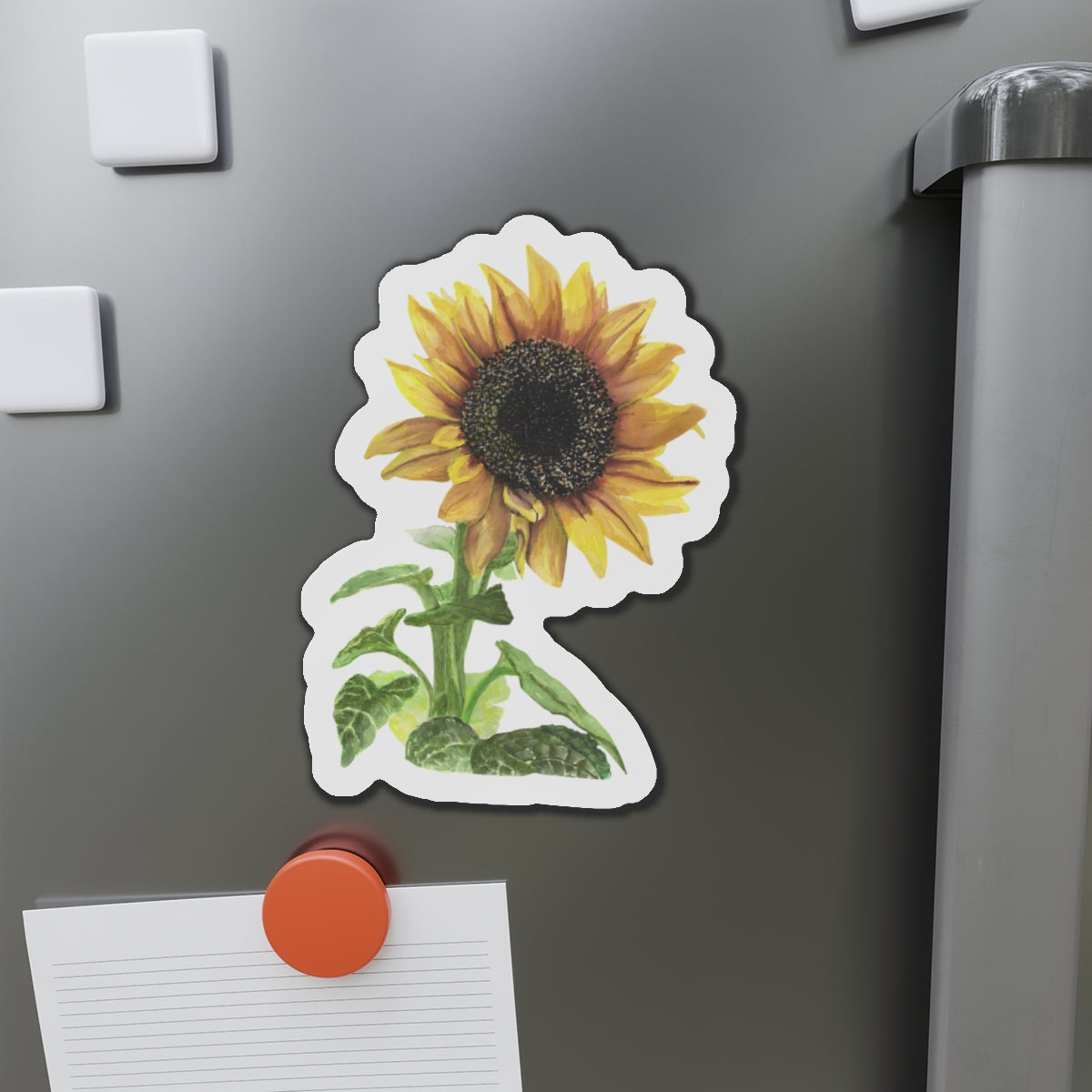 Sunflower Die-Cut Magnets