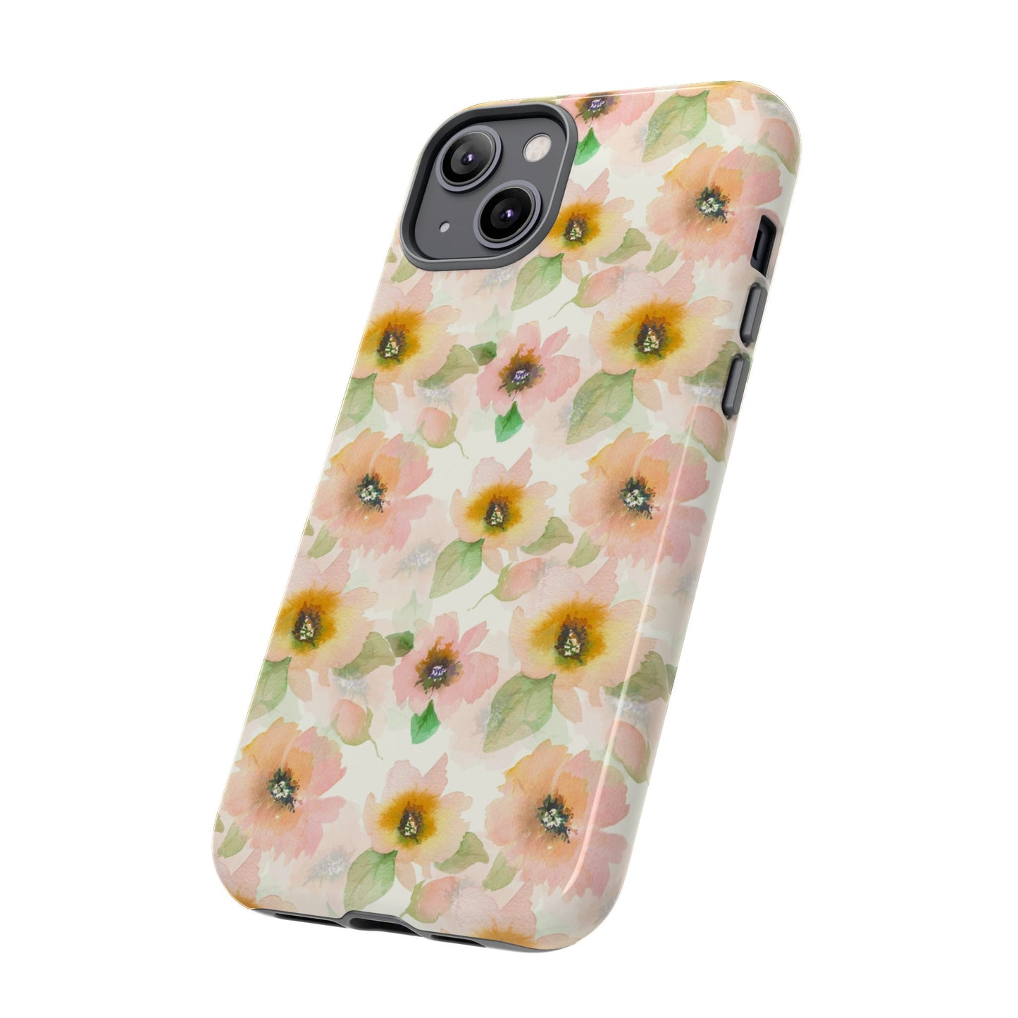 Soft Floral Pattern Tough Phone Cases