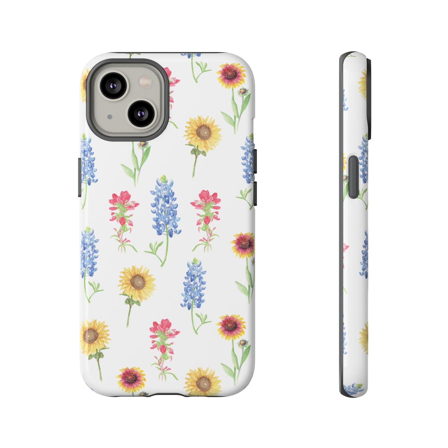 Texas Wildflower Pattern Tough Phone Cases