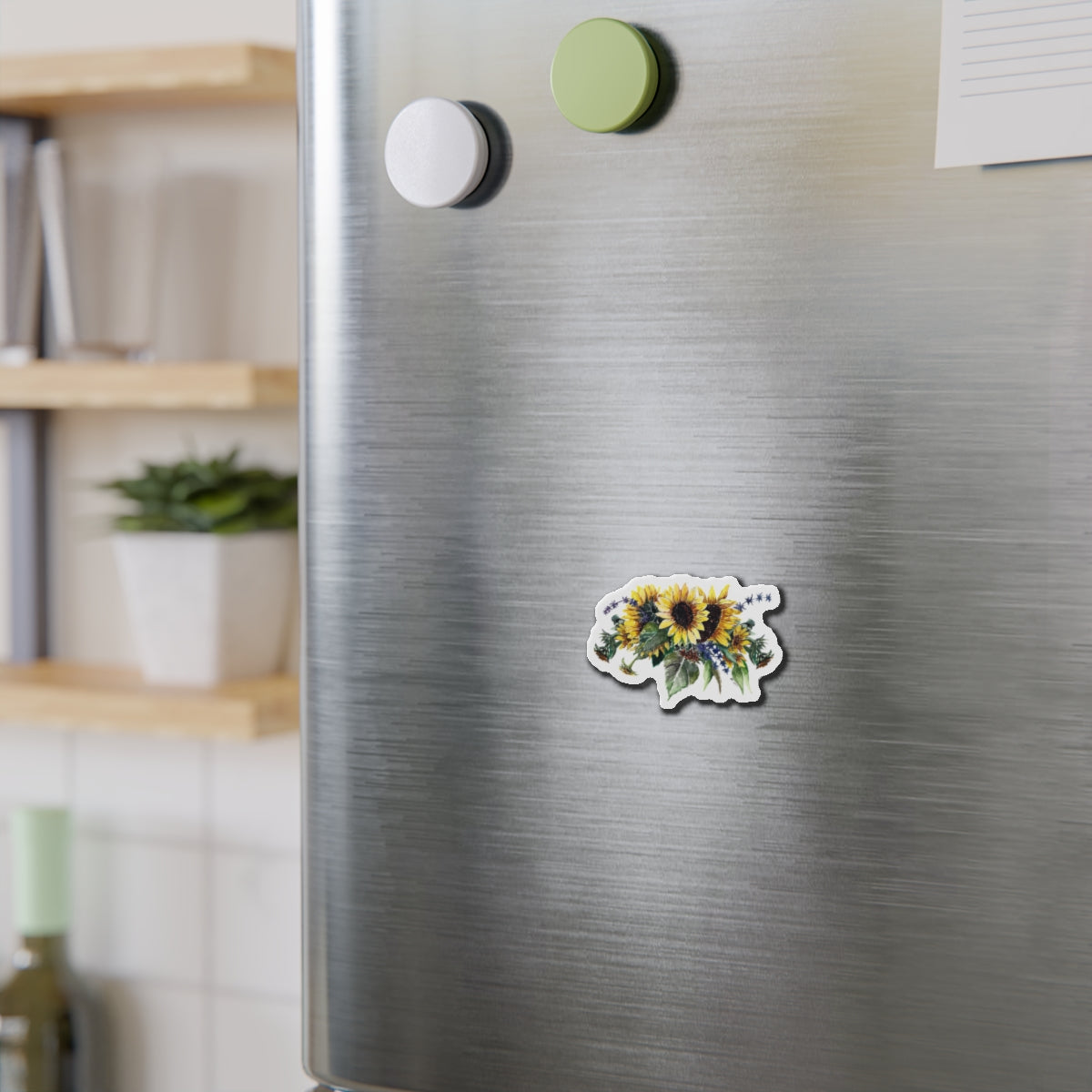 Sunflower Bouquet Die-Cut Magnets