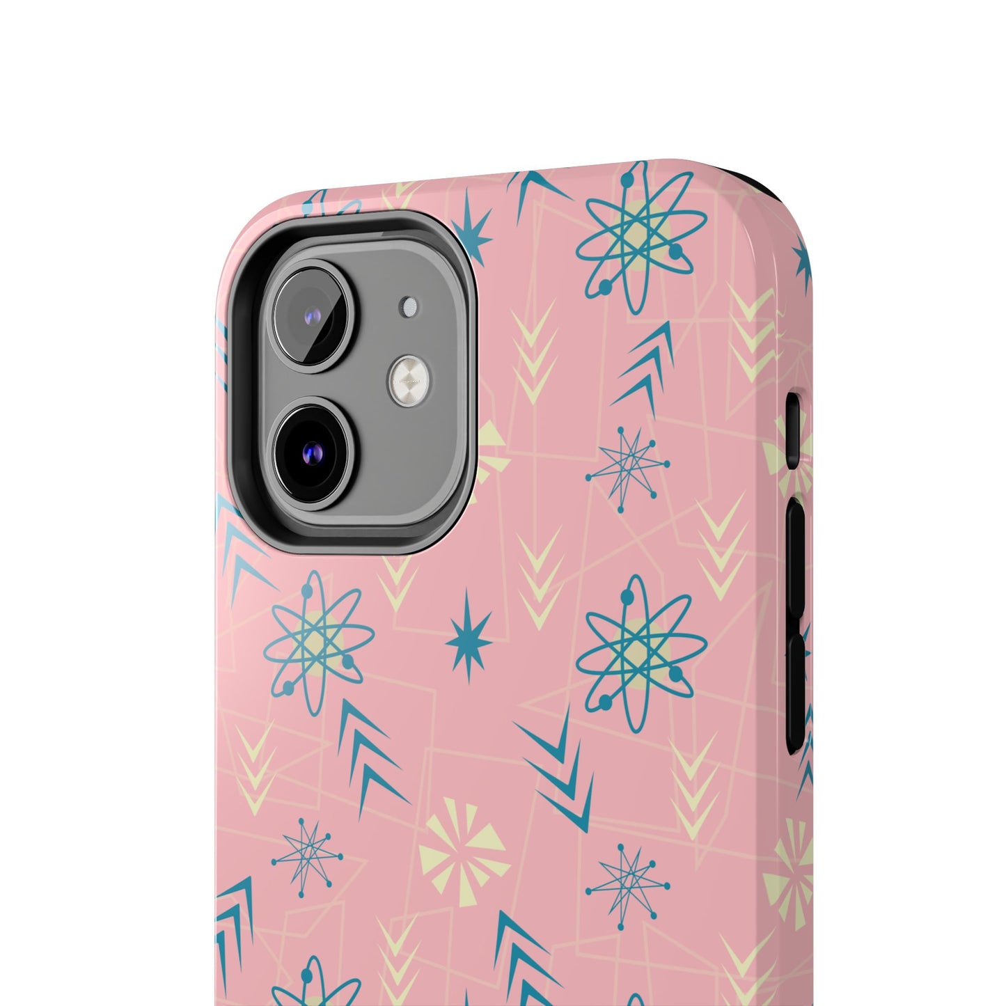 1950s Atomic Age Retro Tough iPhone Case in Pink