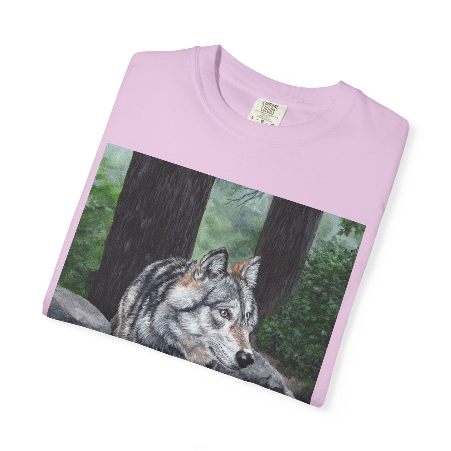Wolf Portrait T‑Shirt — Realistic Forest Wolf Graphic Tee