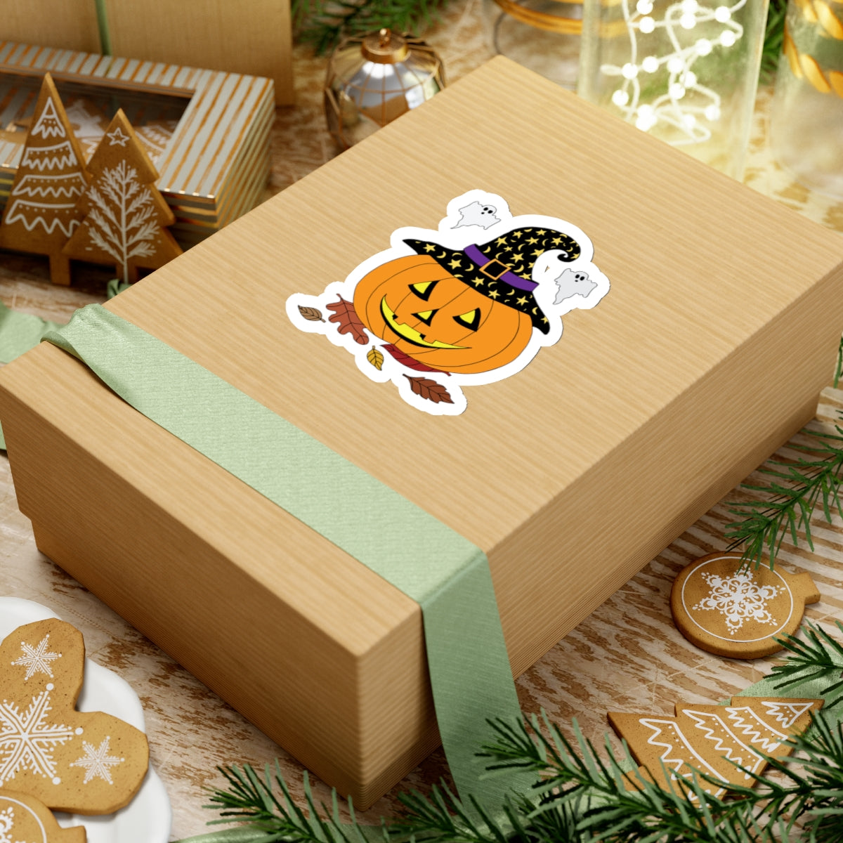 Halloween Jack O' Lantern Kiss-Cut Stickers