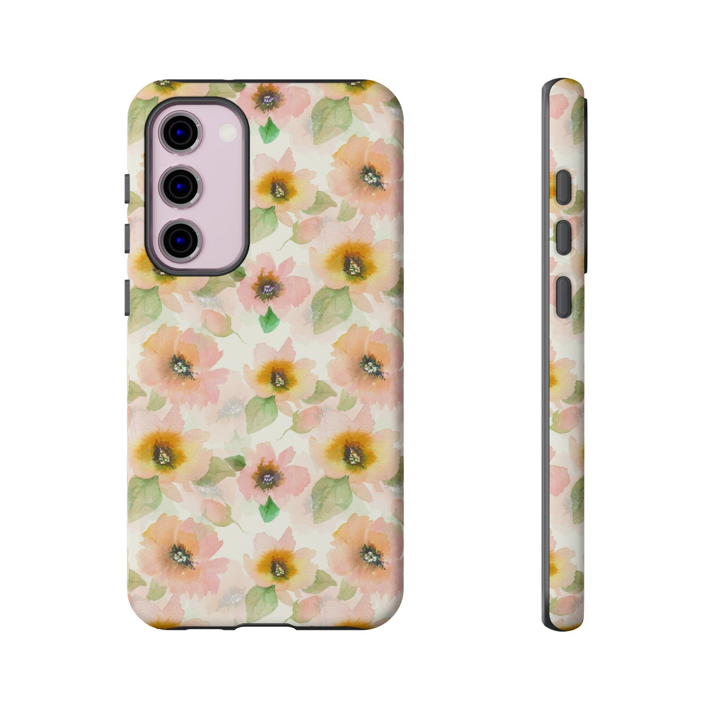 Soft Floral Pattern Tough Phone Cases