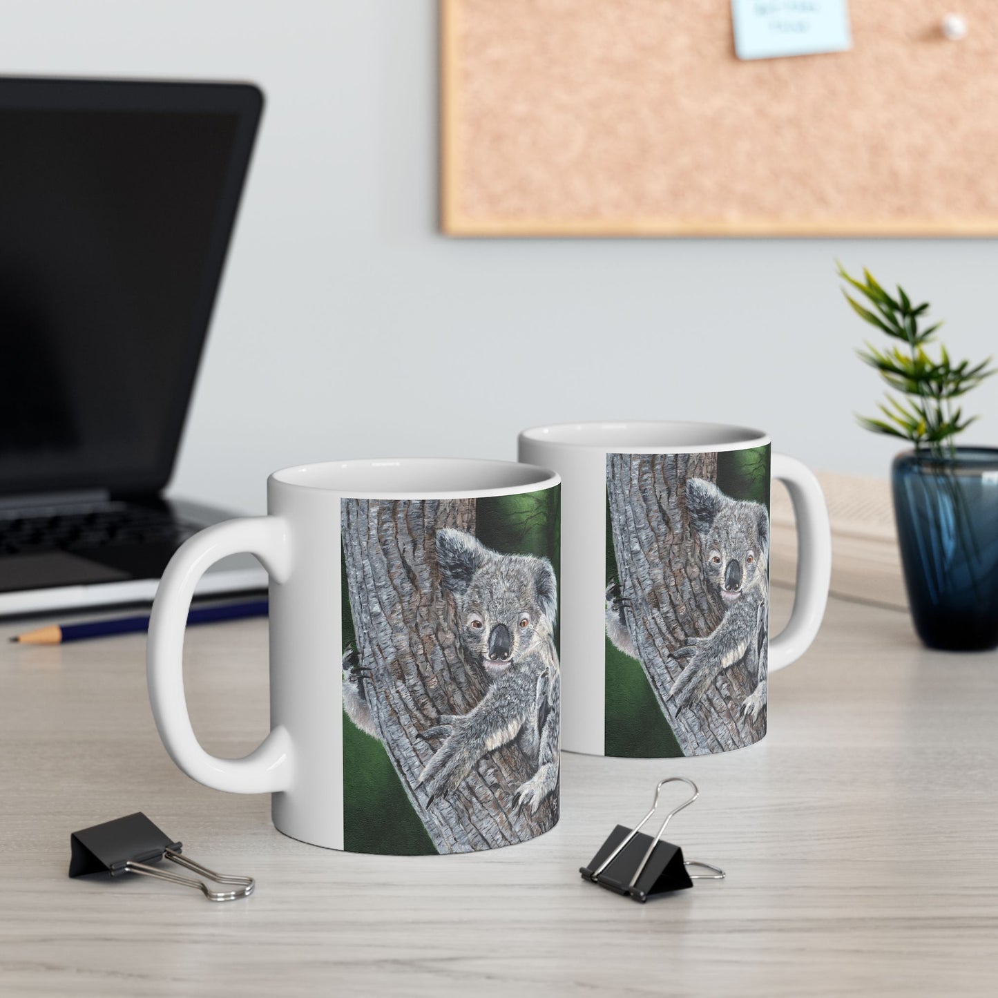 Koala Ceramic Mug — Cute Koala Coffee Cup (11oz, 15oz)