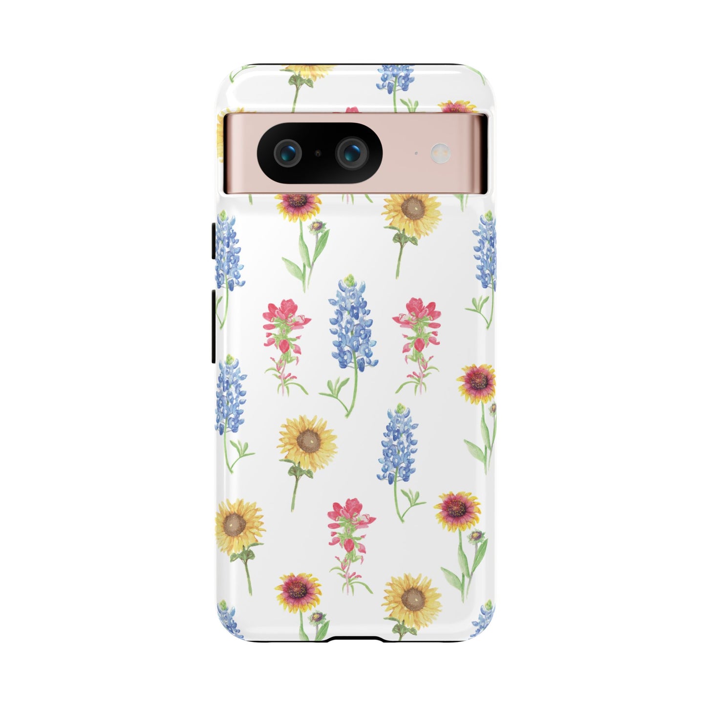 Texas Wildflower Pattern Tough Phone Cases