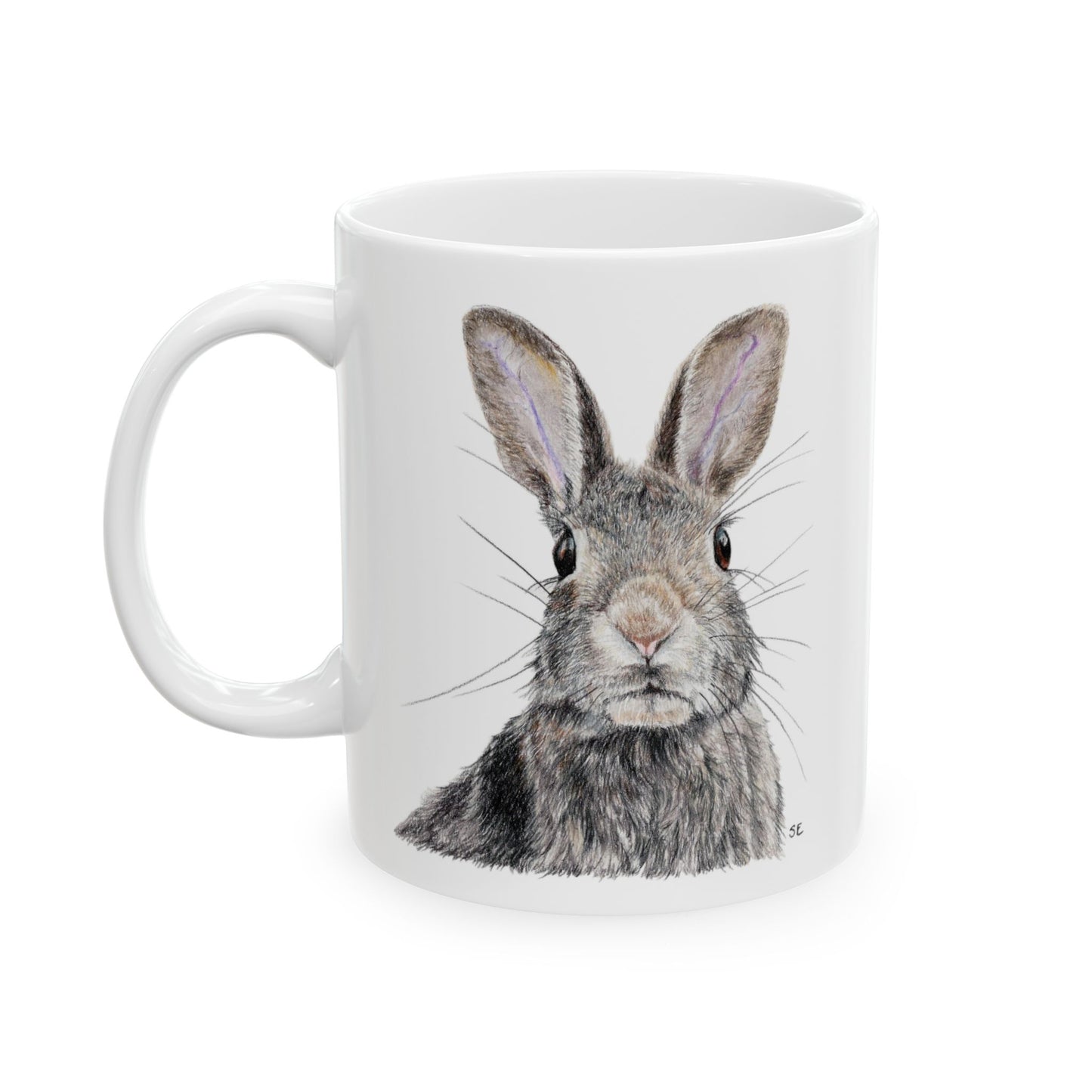 Rabbit Ceramic Mug, (11oz, 15oz)