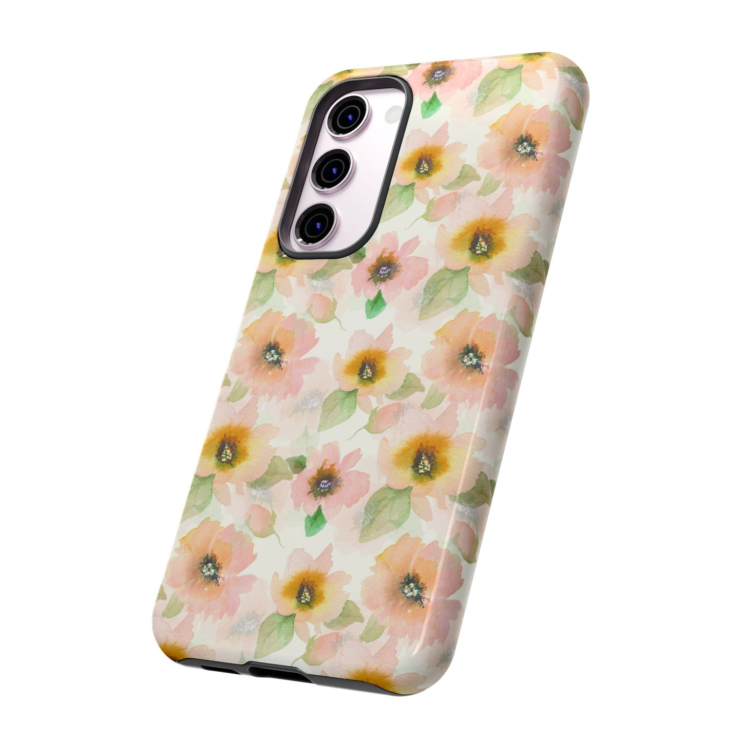 Soft Floral Pattern Tough Phone Cases