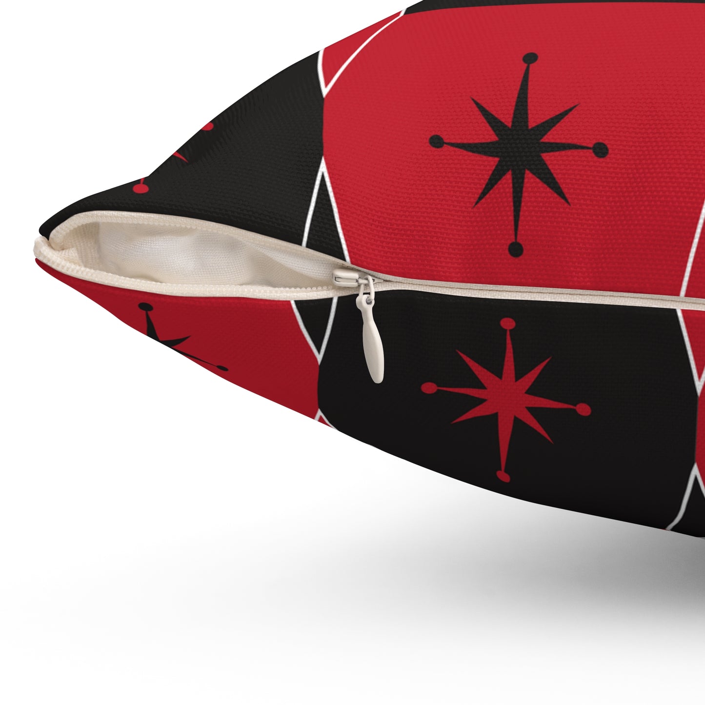 Mid-Century Star Geometric Throw Pillow