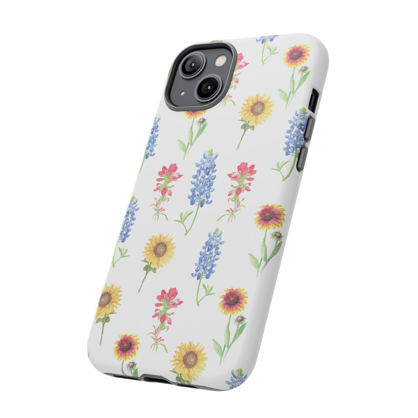 Texas Wildflower Pattern Tough Phone Cases