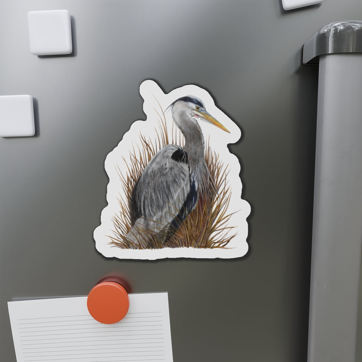 Great Blue Heron Die-Cut Magnets