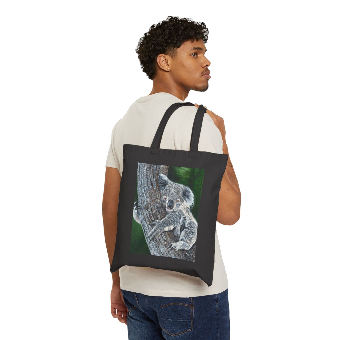 Koala Canvas Tote Bag – Cute Wildlife Print Eco-Friendly Shopper