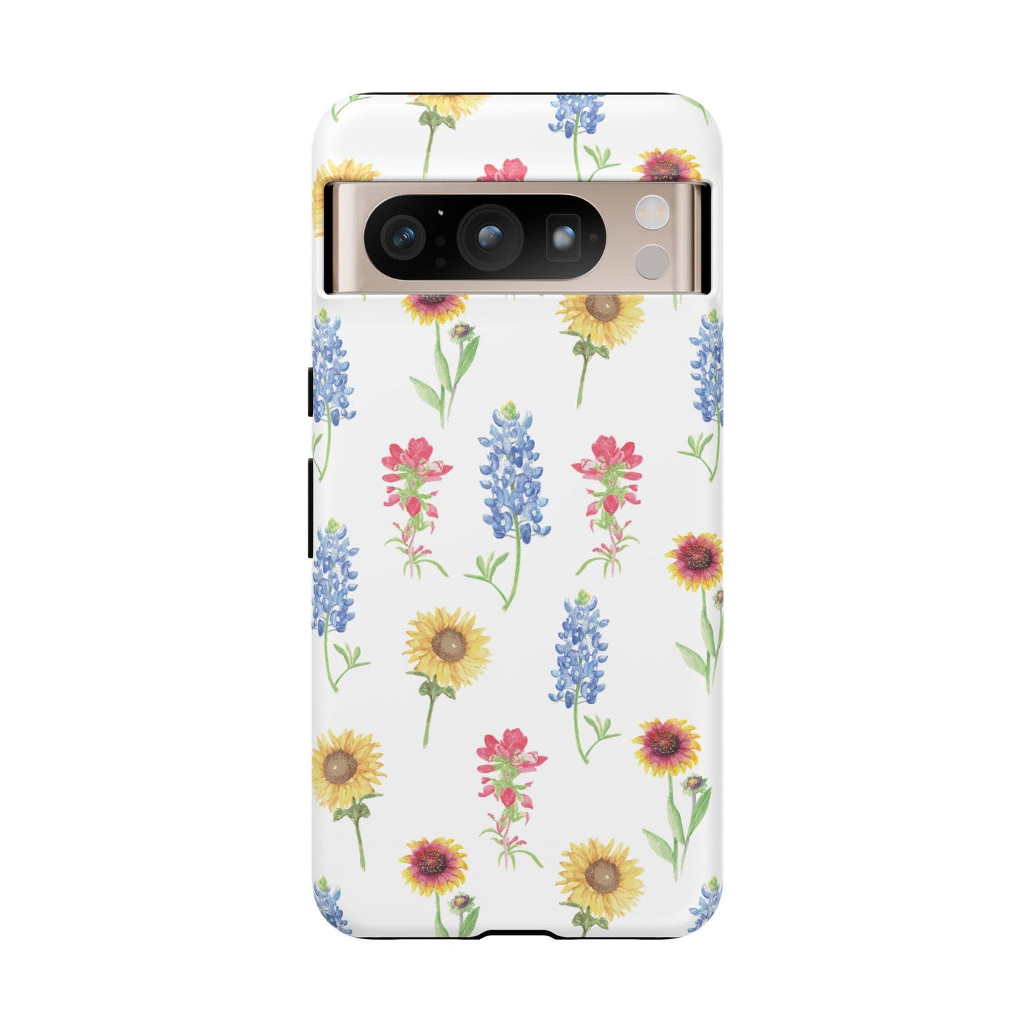 Texas Wildflower Pattern Tough Phone Cases