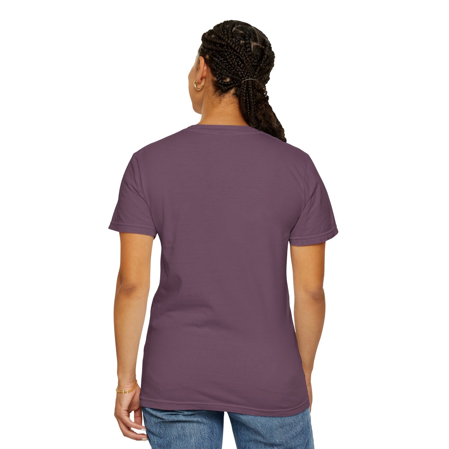 Sea Turtle in Teal and Purple Unisex Garment-Dyed T-shirt