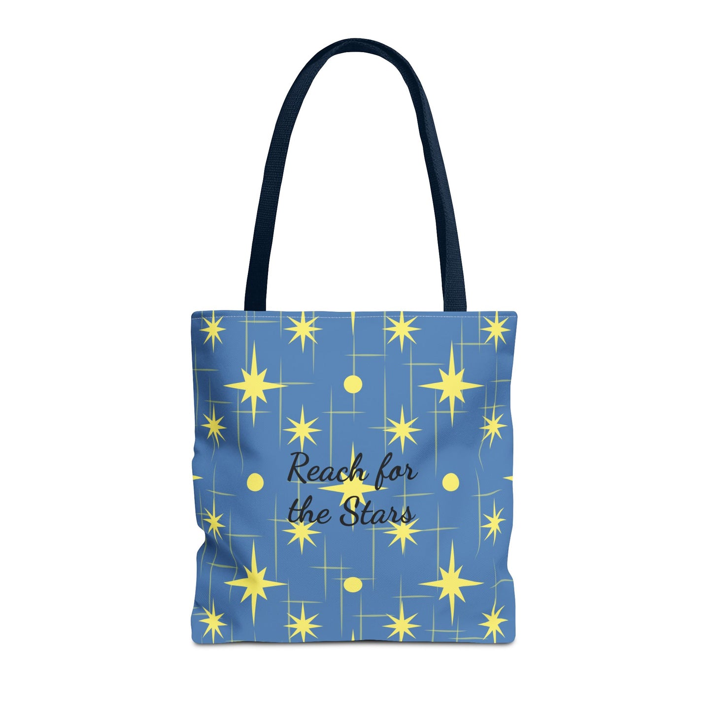 Reach for the Stars Tote Bag — Inspirational Star Pattern All-Over Print