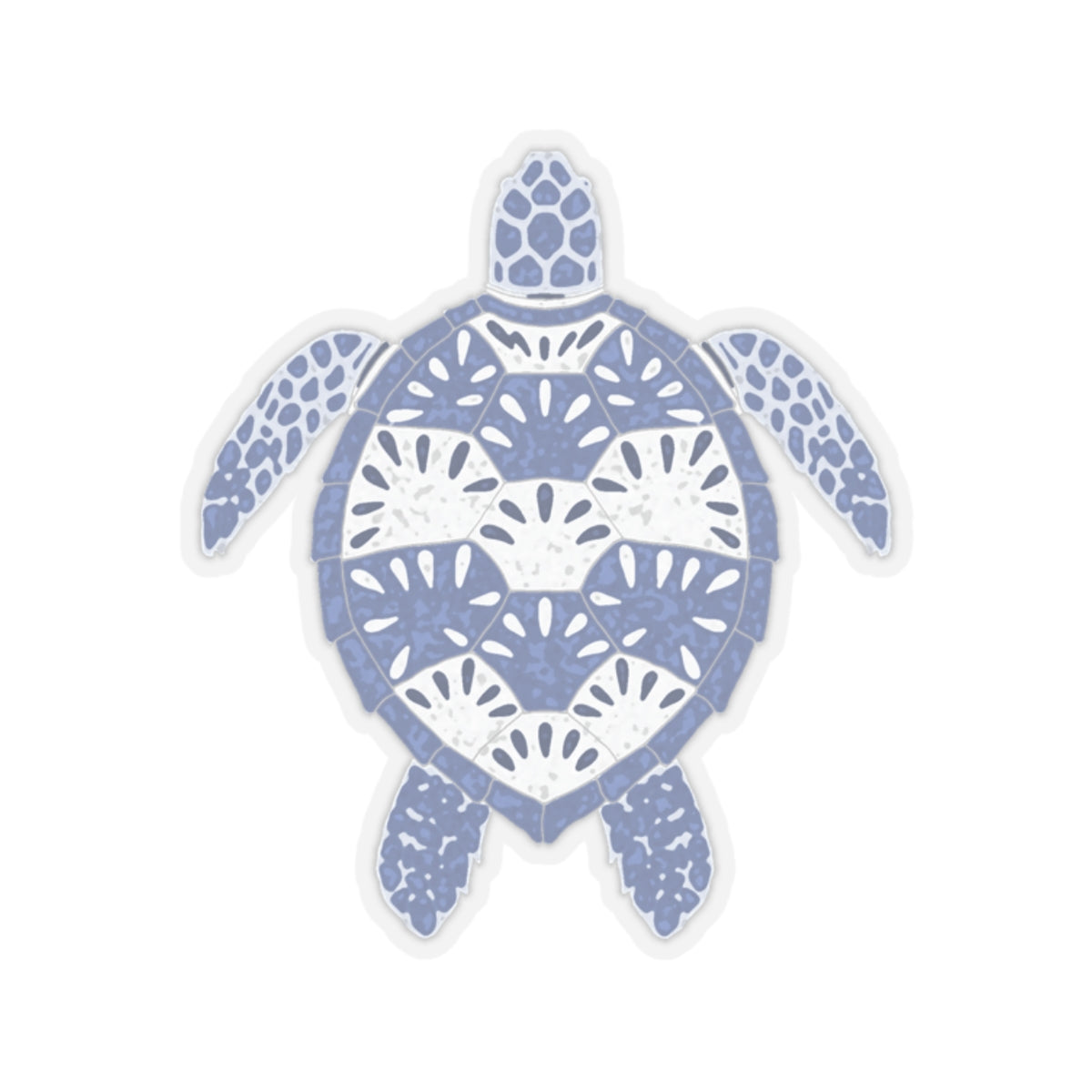 Stylized Sea Turtle Kiss-Cut Stickers