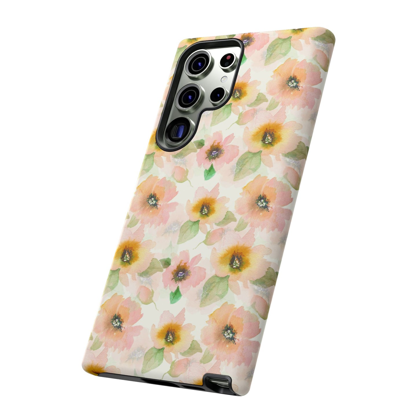 Soft Floral Pattern Tough Phone Cases