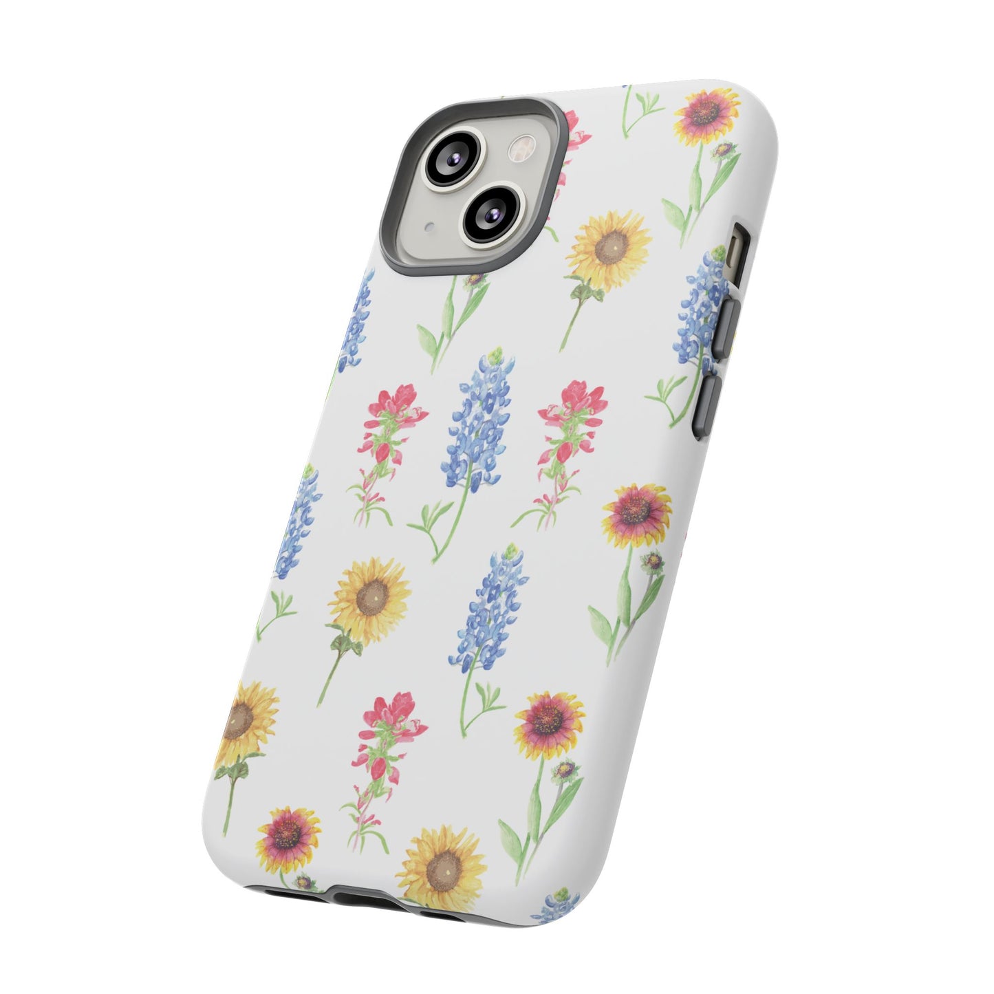 Texas Wildflower Pattern Tough Phone Cases