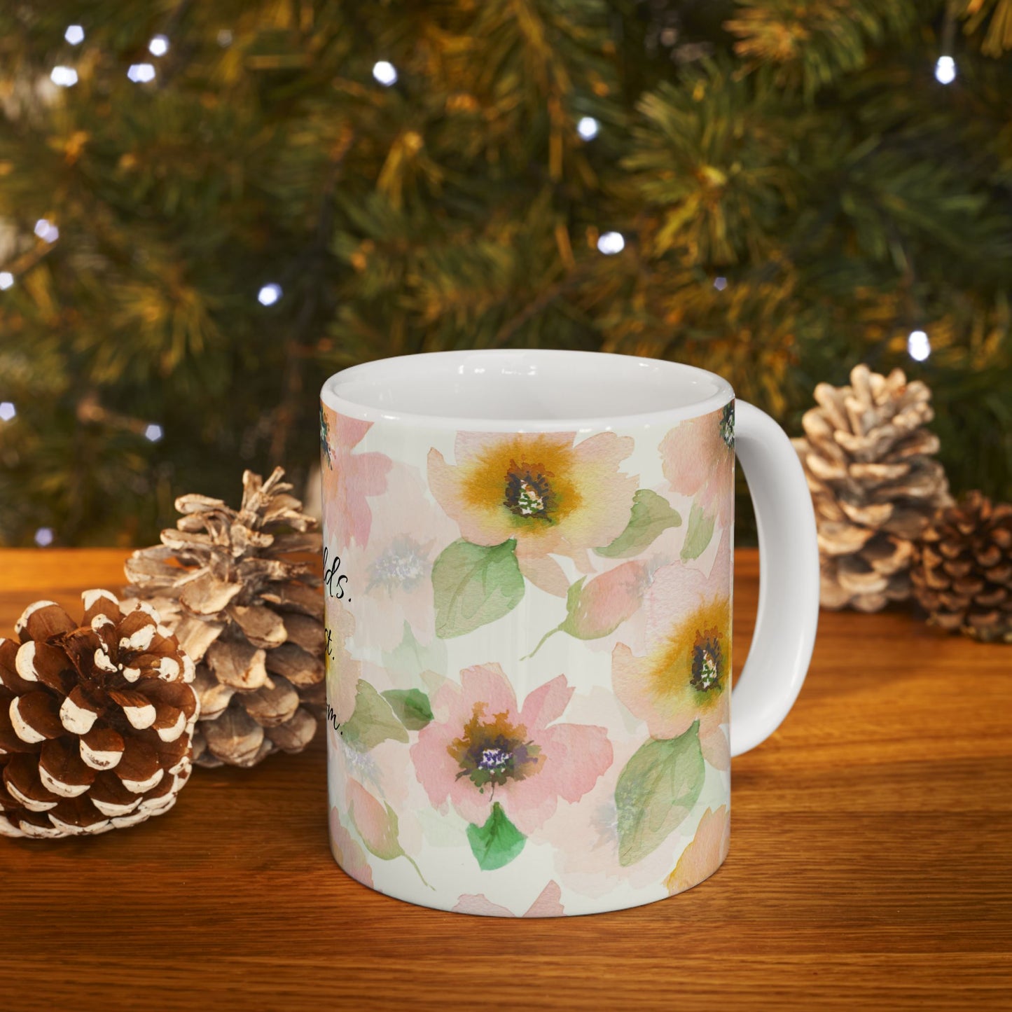 World's Best Mom Floral Ceramic Mug — Mother's Day Gift (11oz & 15oz)