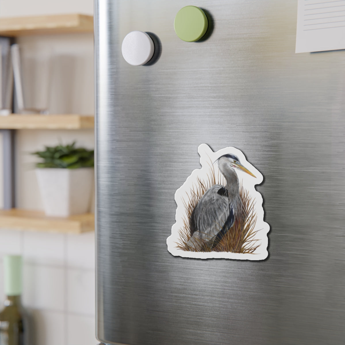 Great Blue Heron Die-Cut Magnets