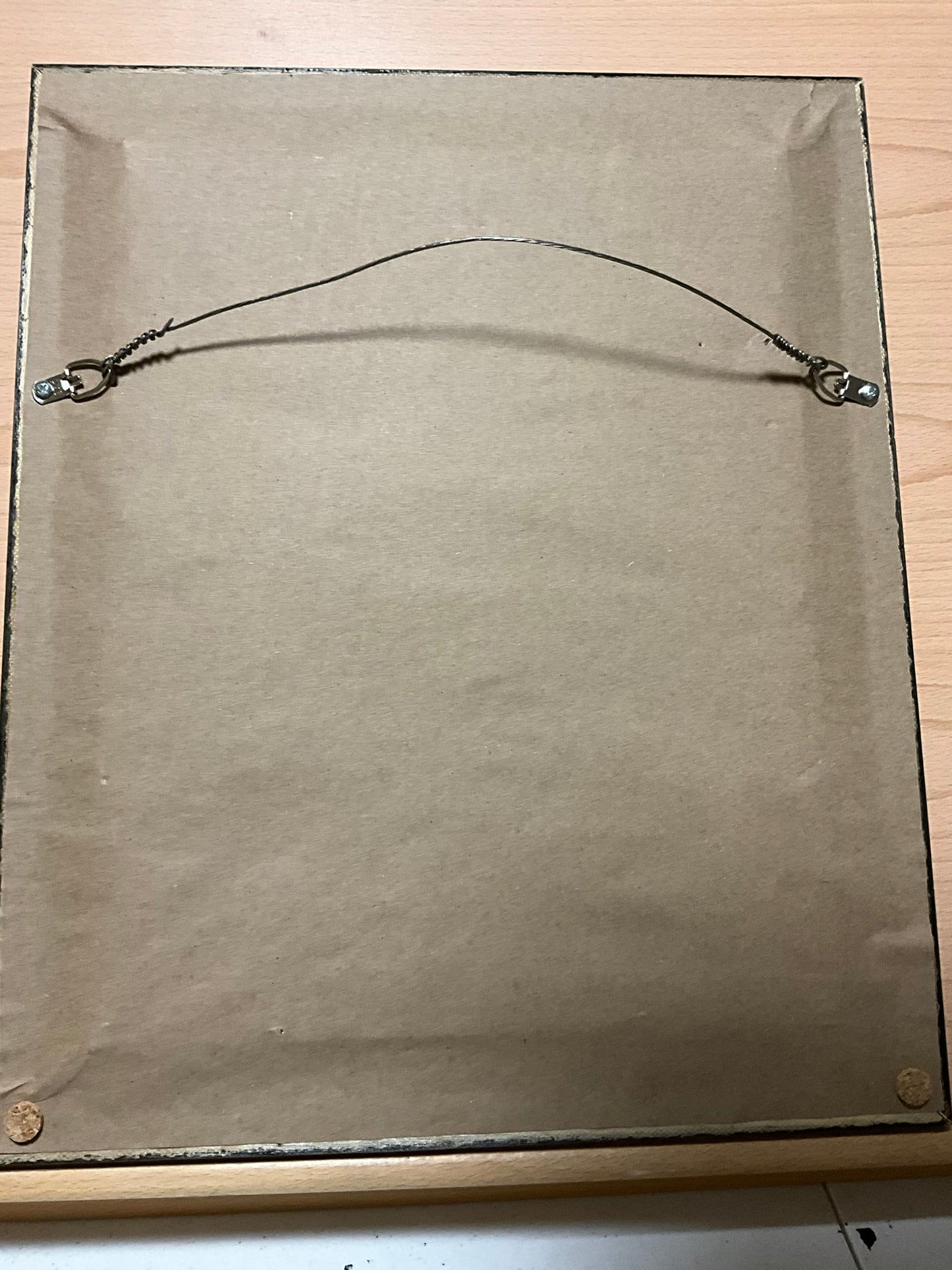 Raccoon 11 x 14 Acrylic Painting in Custom Rustic Frame