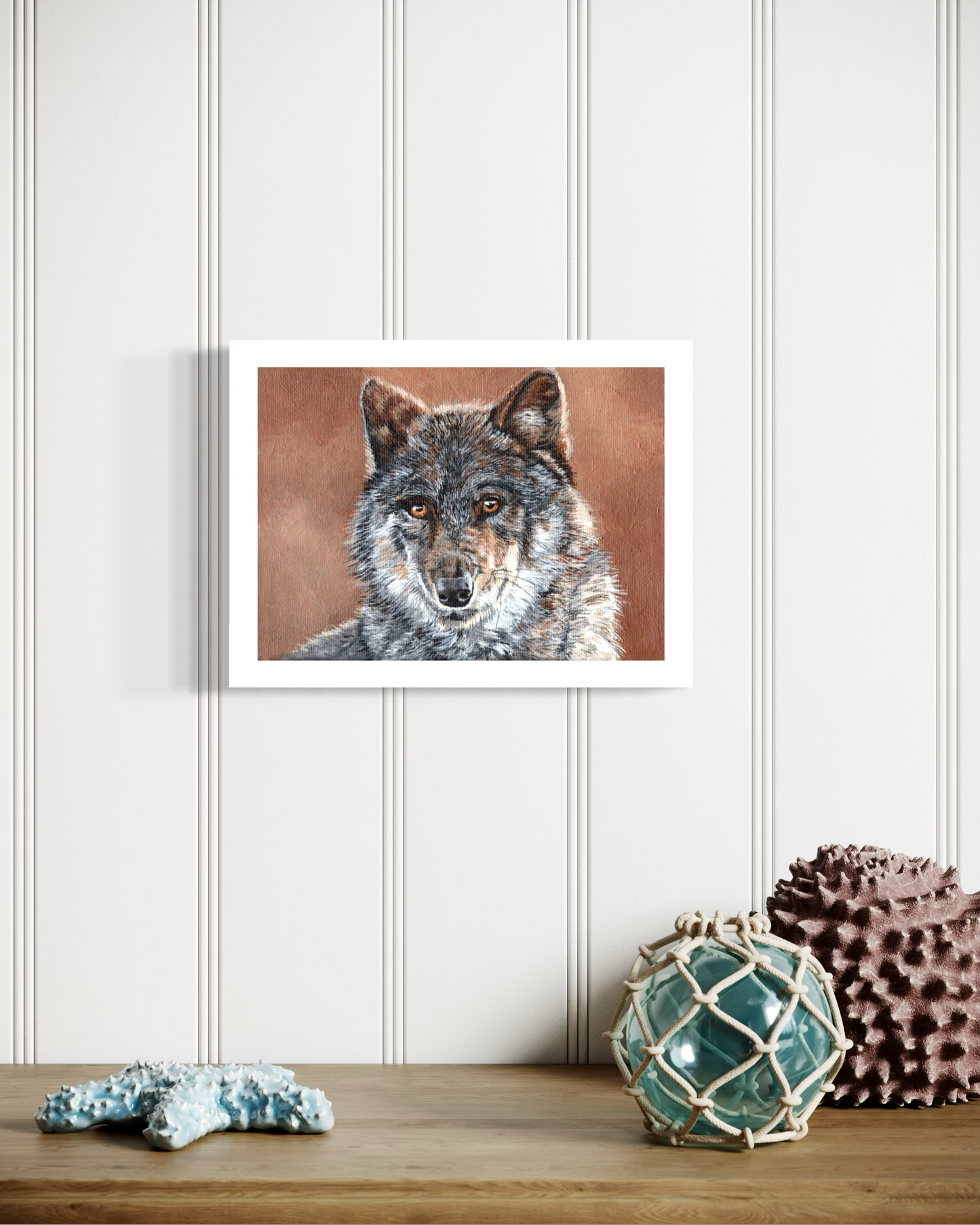 Wolf Portrait 8 x 6 inch Fine Art Giclee Print