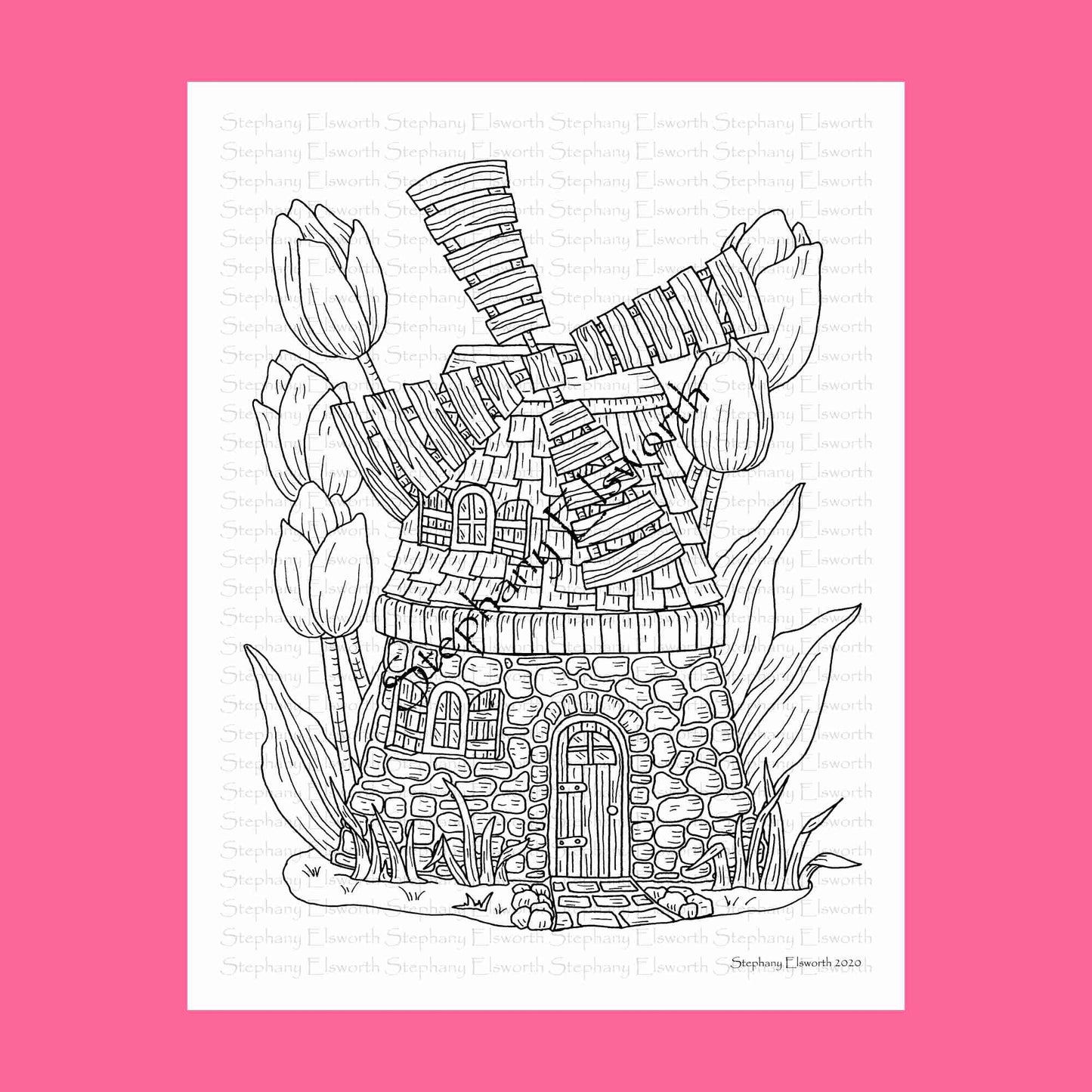 Faerie Houses III PDF Instant Download Coloring Book